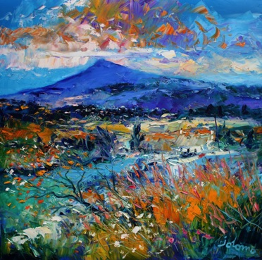 Misty Autumnlight Ben More Isle of Mull 24x24 Misty Autumnlight Ben More Isle of Mull 24x24